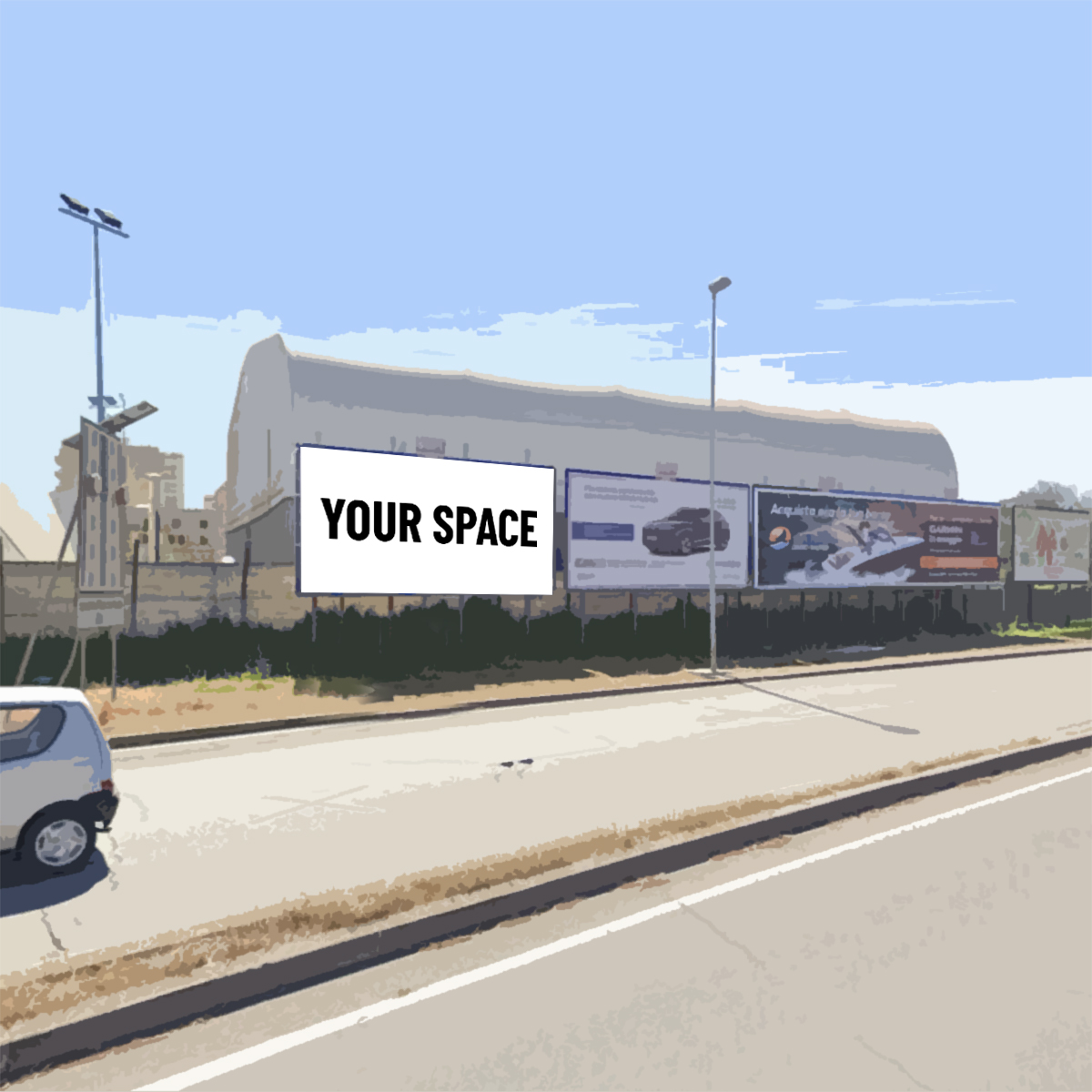 SPAZIO PUBBLICITARIO 600 x 300 Via Magnaghi (TARANTO) Dal 10/11/2026 al 06/12/2026 27 giorni
